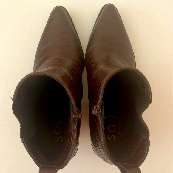 SOUL NATURALIZER BROWN MICAH ANKLE BOOTS Size 8M - Picture 6 of 8